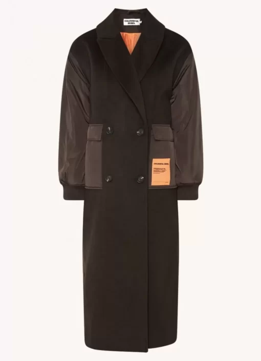 Ada Wool Long Coat | Cacao | Colourful Rebel Best