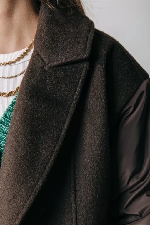Ada Wool Long Coat | Cacao | Colourful Rebel Best