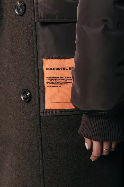 Ada Wool Long Coat | Cacao | Colourful Rebel Best