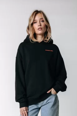 Aqua Flowers Hoodie | Black | Colourful Rebel Flash Sale