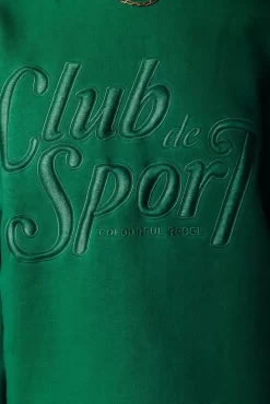 Club Sport Sweat | Deep Green | Colourful Rebel Cheap