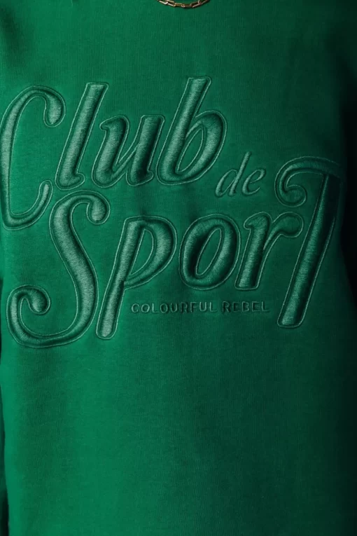 Club Sport Sweat | Deep Green | Colourful Rebel Cheap