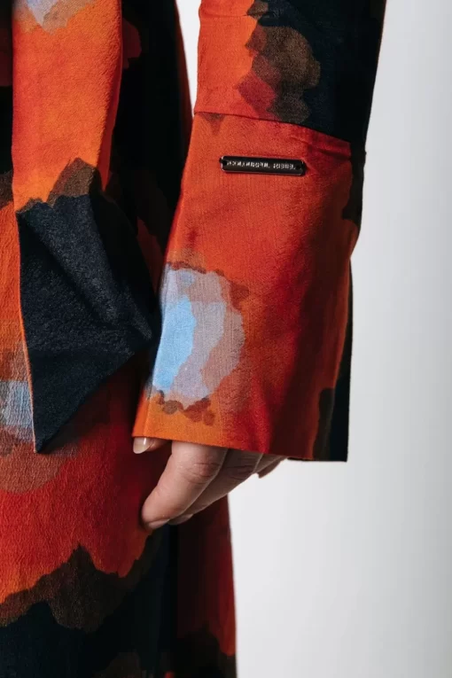 Dorin Wrap Dress | Mandarin Orange | Colourful Rebel Best