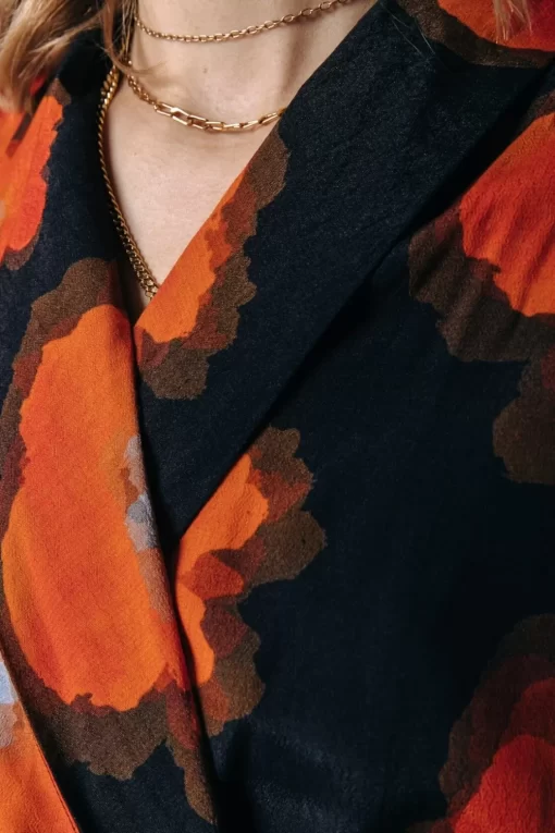 Dorin Wrap Dress | Mandarin Orange | Colourful Rebel Best