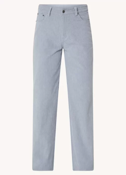Gaias Corduroy Wide Leg Pants | Soft Blue | Colourful Rebel Flash Sale