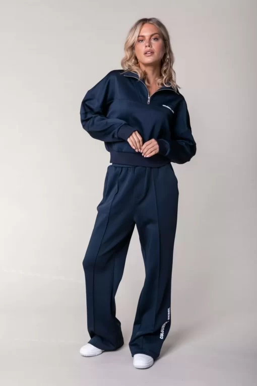Jiby Pintuck Pants | Dark Blue | Colourful Rebel Online