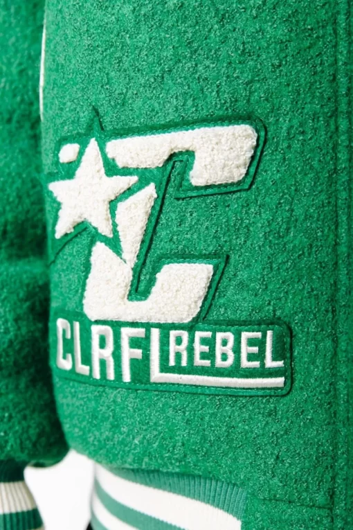 Joan Baseball Bomber Jacket | Deep Green | Colourful Rebel Cheap