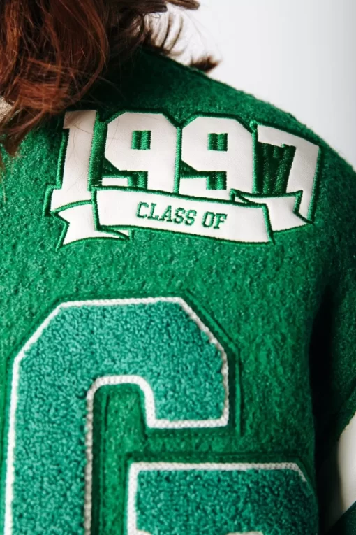Joan Baseball Bomber Jacket | Deep Green | Colourful Rebel Cheap