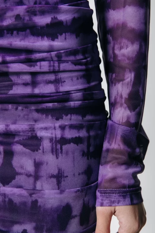 Juda Tie Dye Dress | Light Lilac | Colourful Rebel Best