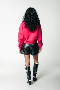 Linde Croco Vegan Leather Short | Black | Colourful Rebel Clearance