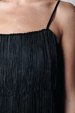 Meriah Fringe Strap Dress | Black | Colourful Rebel Best Sale