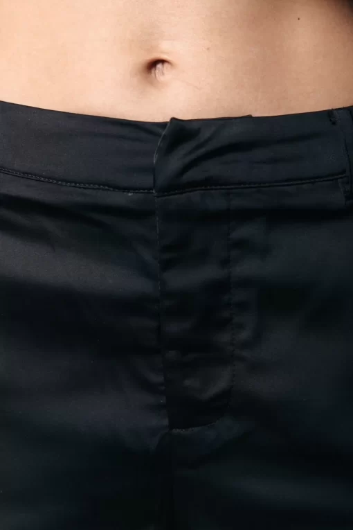 Moira Satin Worker Pants | Black | Colourful Rebel Flash Sale