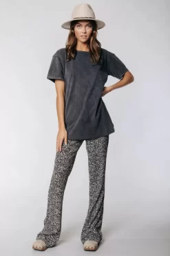 Nadine Leopard Flare Pants | Sand | Colourful Rebel Discount