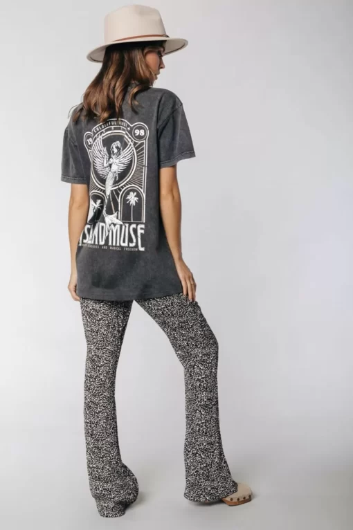 Nadine Leopard Flare Pants | Sand | Colourful Rebel Discount