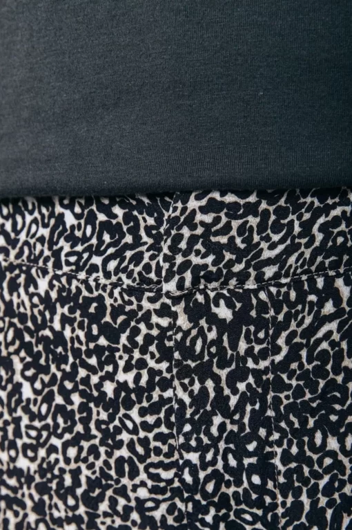Nadine Leopard Flare Pants | Sand | Colourful Rebel Discount