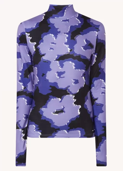 Neyo Flower Top | Light Lilac | Colourful Rebel Online