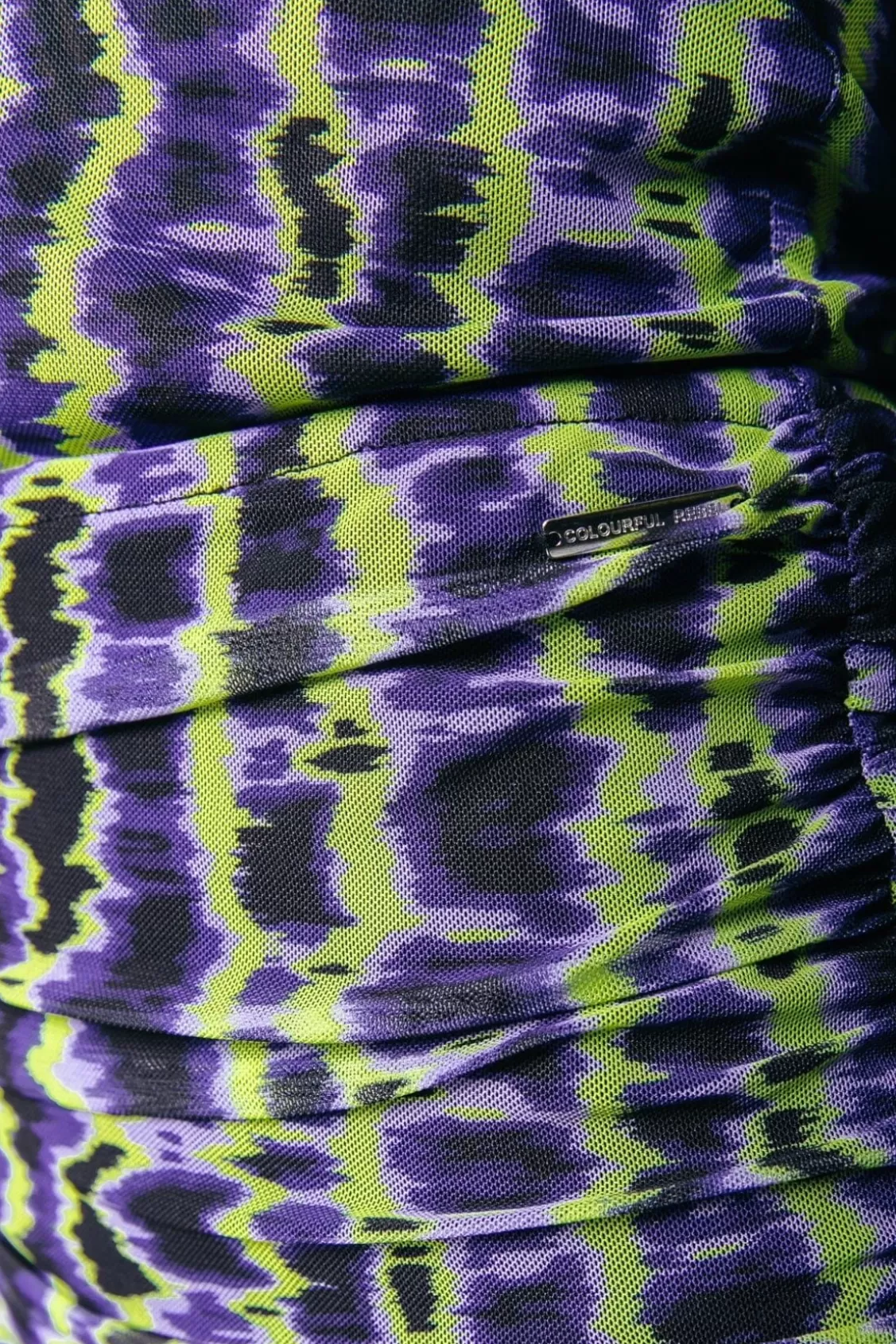 Neyo Tie Dye Stripes Mesh Top | Multicolor | Colourful Rebel Outlet