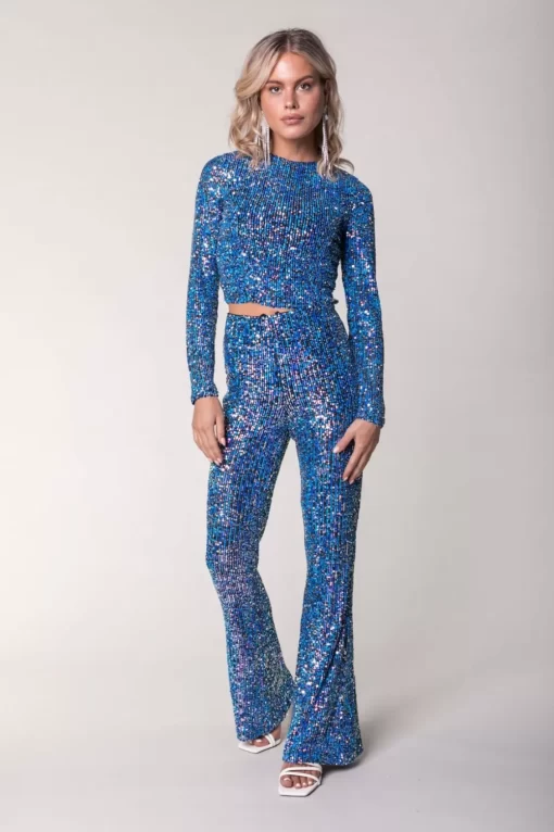 River Sequins Longsleeve Top | Medium Pink | Colourful Rebel Discount