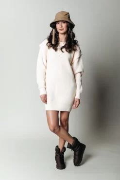 Tiby Knit Dress | Champagne | Colourful Rebel Flash Sale