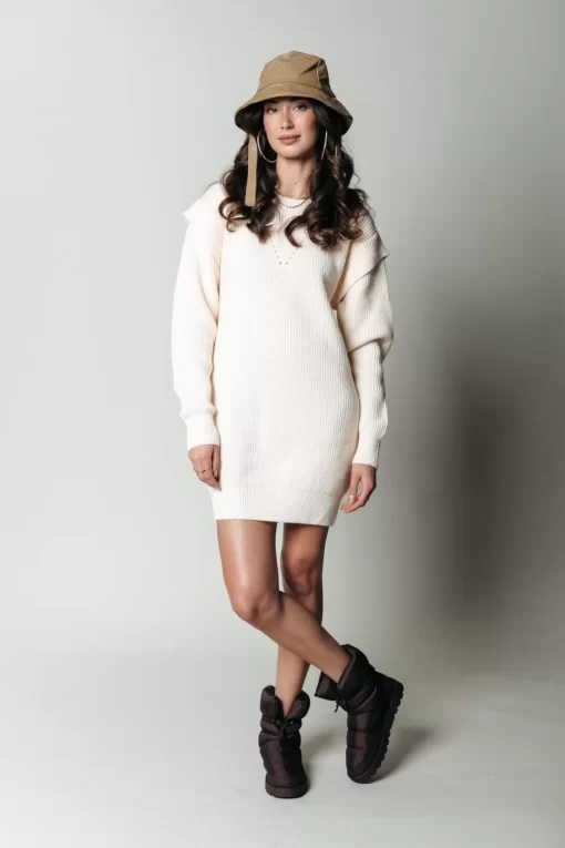 Tiby Knit Dress | Champagne | Colourful Rebel Flash Sale