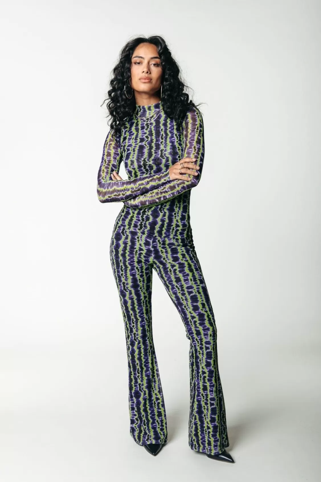 tie_dye_stripes_mesh_flaremulticolor_0-1.webp Tie Dye Stripes Mesh Flare | Multicolor | Colourful Rebel New