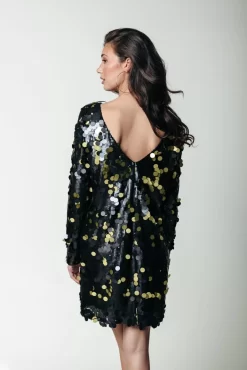 Tina Sequins Straight Dress | Lime | Colourful Rebel New