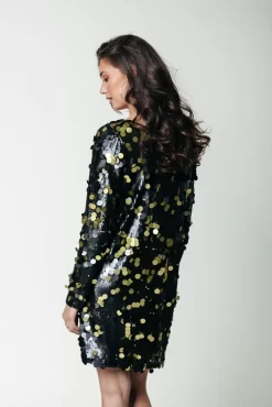 Tina Sequins Straight Dress | Lime | Colourful Rebel New
