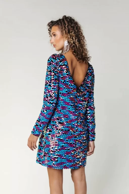 Tina Sequins Straight Dress | Medium Pink | Colourful Rebel Best Sale