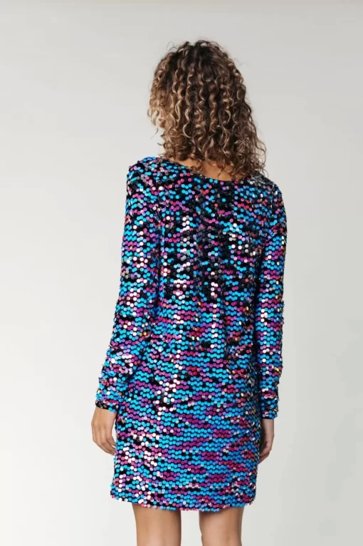Tina Sequins Straight Dress | Medium Pink | Colourful Rebel Best Sale