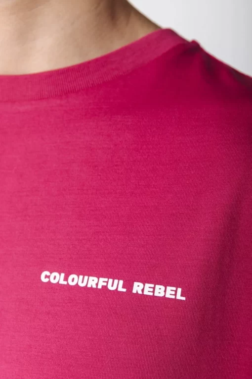 Uni Logo Tee | Burgundy | Colourful Rebel Cheap