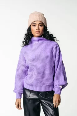 Vicca Knitted Sweater | Lilac | Colourful Rebel Online