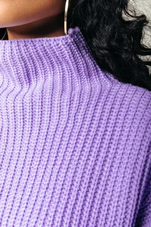 Vicca Knitted Sweater | Lilac | Colourful Rebel Online