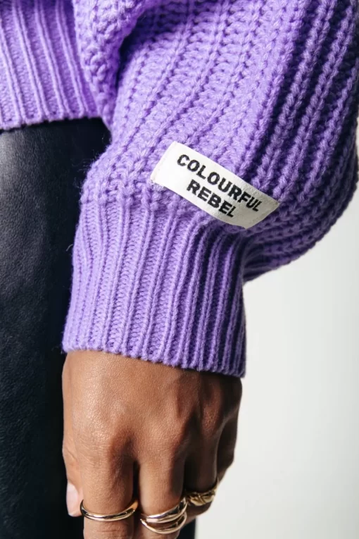 Vicca Knitted Sweater | Lilac | Colourful Rebel Online