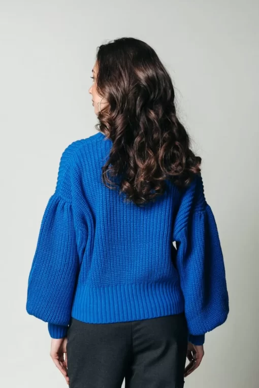 Yitty Knitted Sweater | Vibrant Blue | Colourful Rebel Sale
