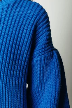 Yitty Knitted Sweater | Vibrant Blue | Colourful Rebel Sale