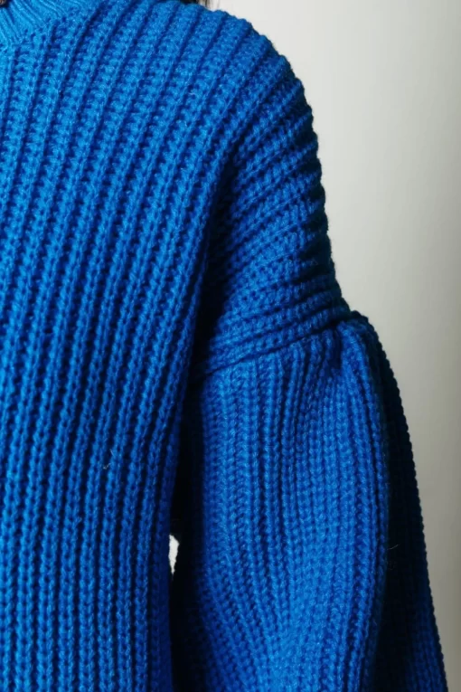 Yitty Knitted Sweater | Vibrant Blue | Colourful Rebel Sale