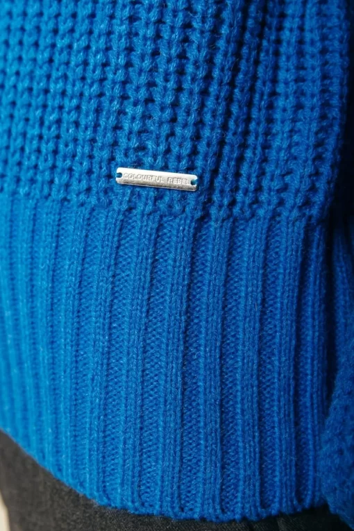 Yitty Knitted Sweater | Vibrant Blue | Colourful Rebel Sale